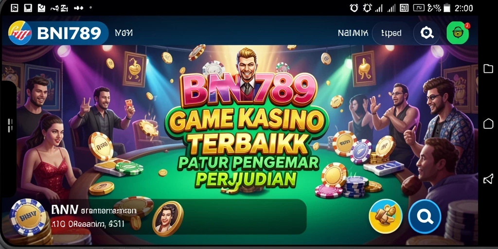Tampilan utama permainan Kasino BNI789 dengan grafik menawan.