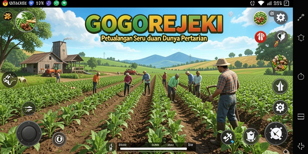 Tangkapan layar menampilkan aksi seru berkebun di GOGOREJEKI.