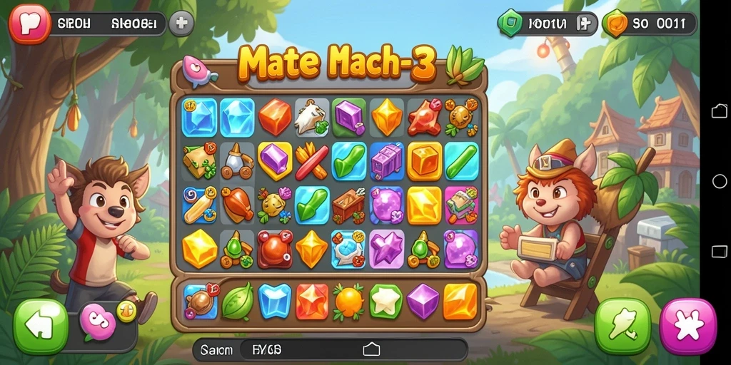Screenshot utama dari gameplay seru HARAPJP yang penuh warna.