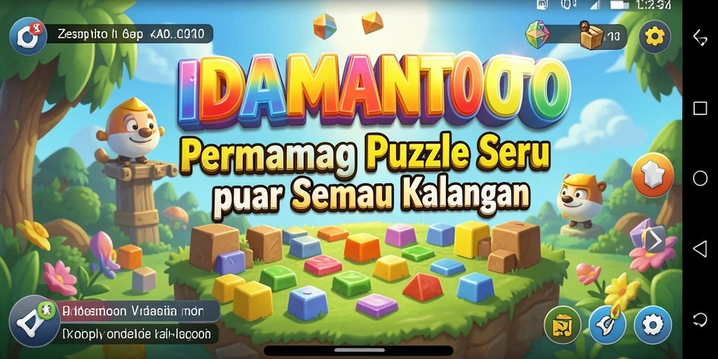 Screenshot gameplay IDAMANTOTO menampilkan teka-teki yang menantang dan menyerukan.