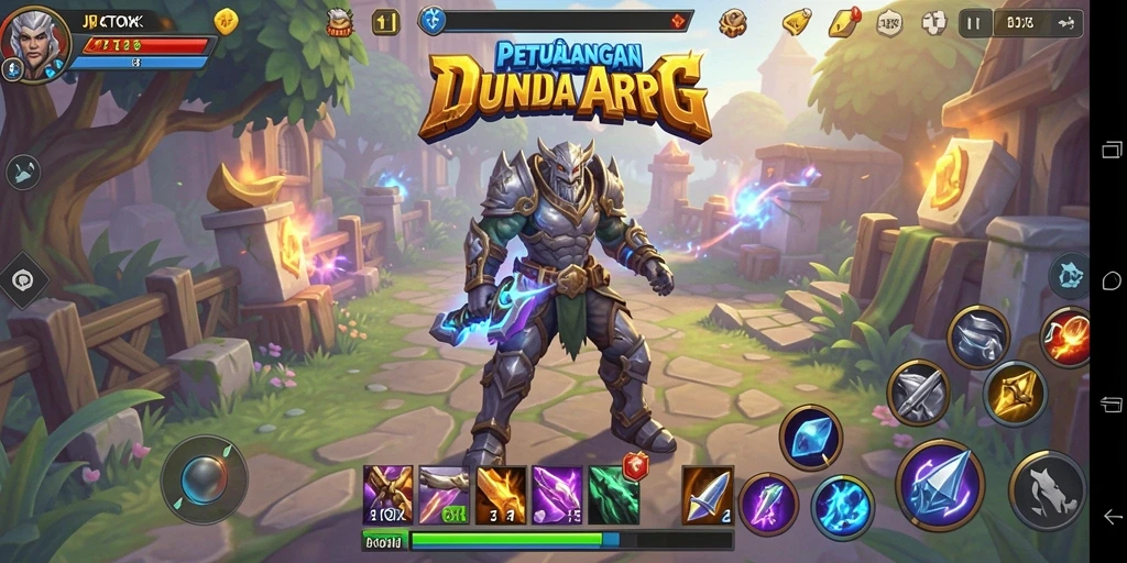 Tampilan gameplay JKTOK yang memukau dengan pertarungan ARPG seru.
