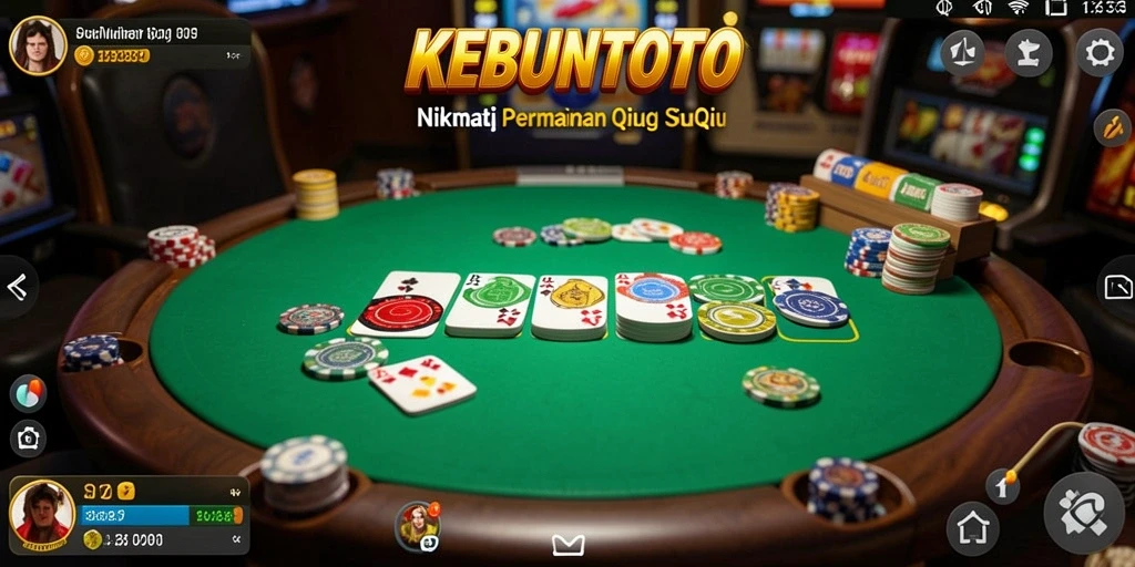 Tampilan gameplay QiuQiu KEBUNTOTO yang seru.