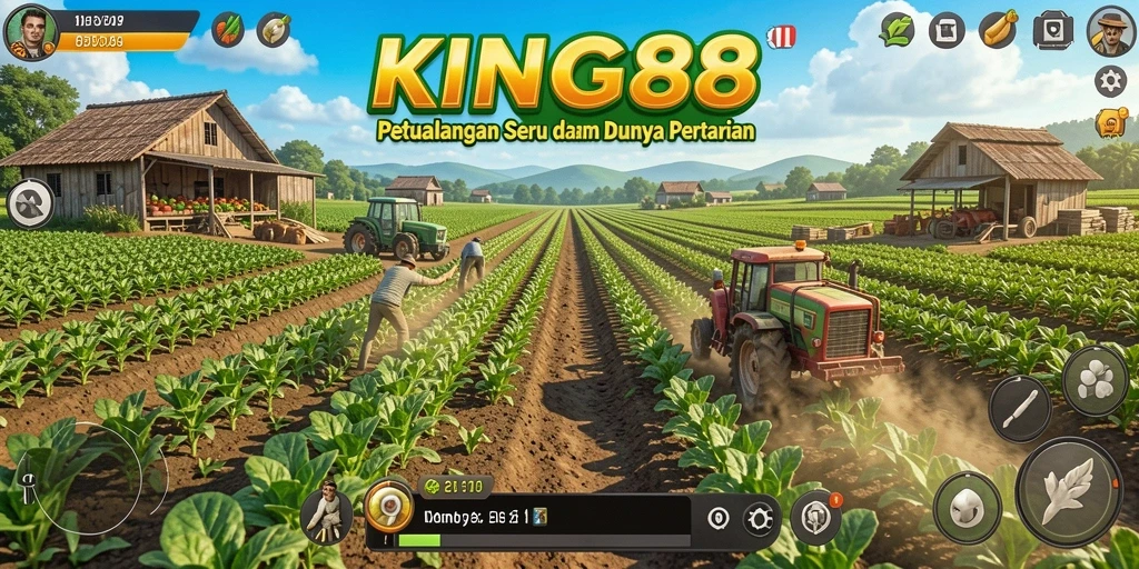 Gameplay menarik KING88 dengan petualangan pertanian yang seru.