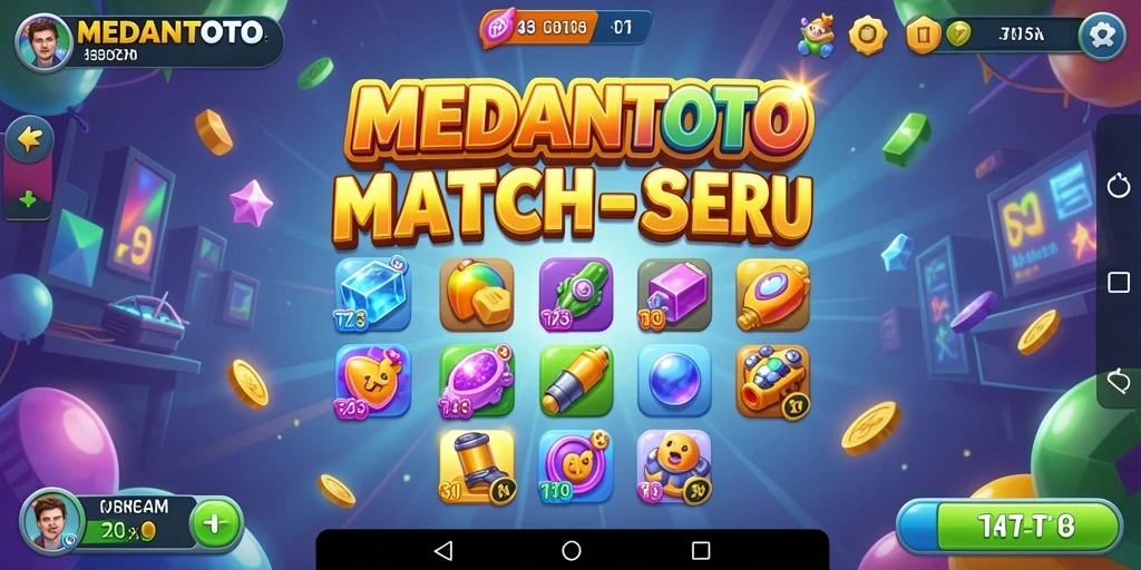 Screenshot MEDANTOTO menampilkan gameplay seru dan berwarna-warni.