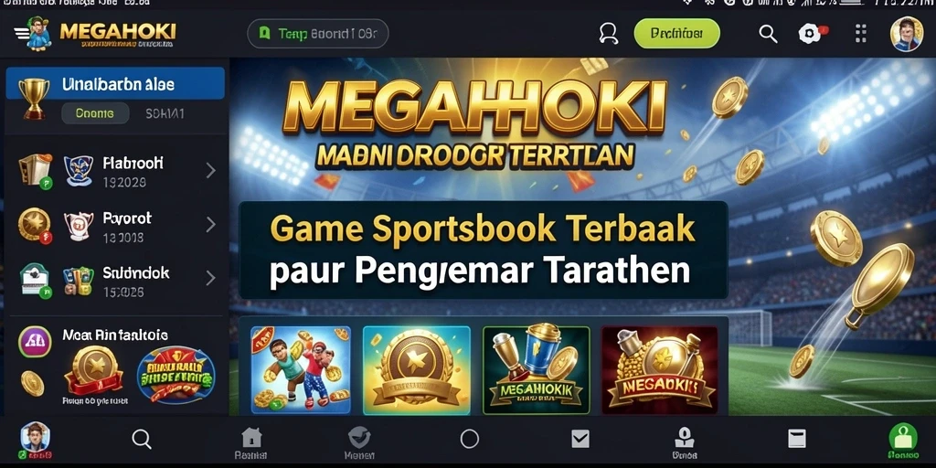 Tampilan antarmuka MEGAHOKI yang menarik saat bermain Sportsbook.