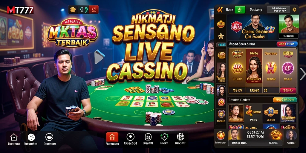 Gameplay menarik di MT777 dengan dealer langsung dan interaksi sosial.
