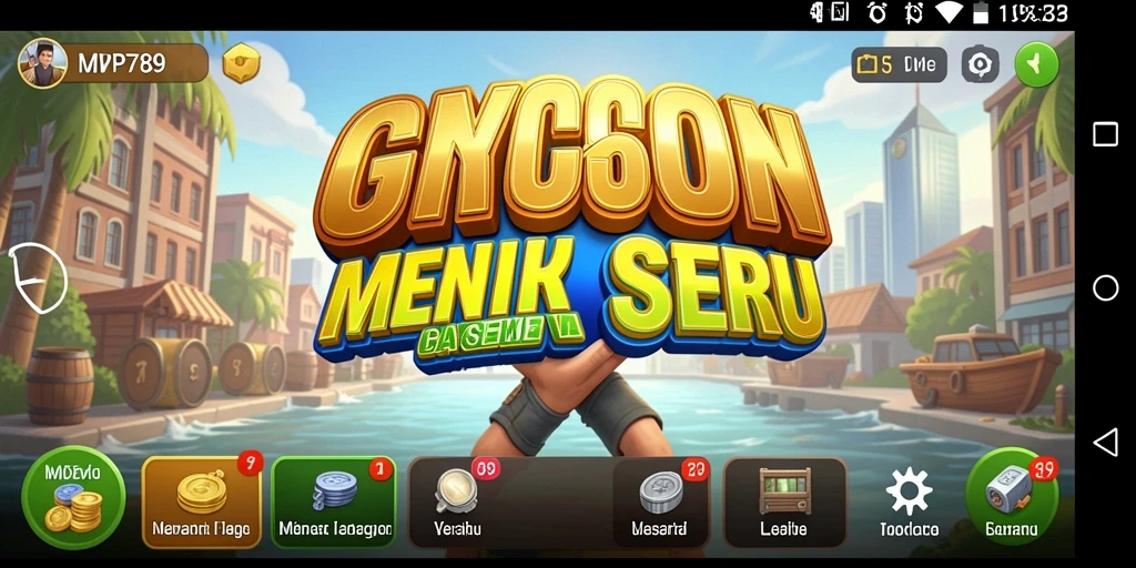 Tangkapan layar gameplay MVP789 yang menampilkan simulasi bisnis yang mendebarkan.