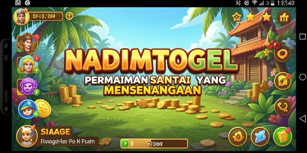 Tampilan gameplay NADIMTOGEL yang seru dan menarik.