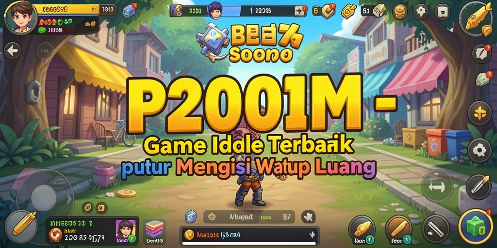 Tampilan gameplay P200M yang menarik dan penuh warna.